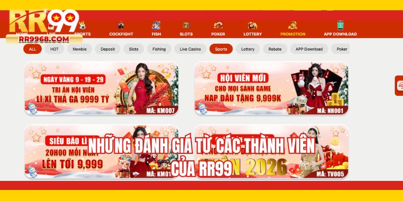 Những đánh giá từ các thành viên của RR99
